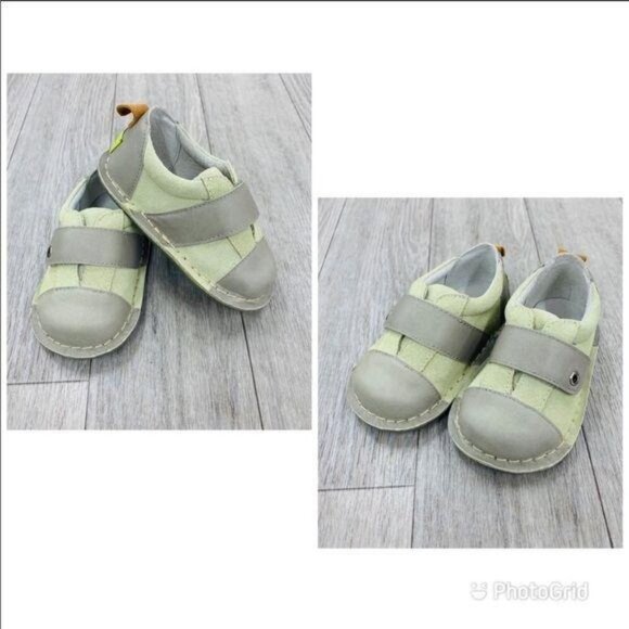 Pipit Jack Stone Sage Suede Walkers, size 5 NIB